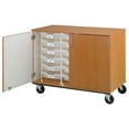 thumbnail image 1 of Stevens ID Systems Mobile Bin Storage with Locking Doors, 36 inch, 1 of 3