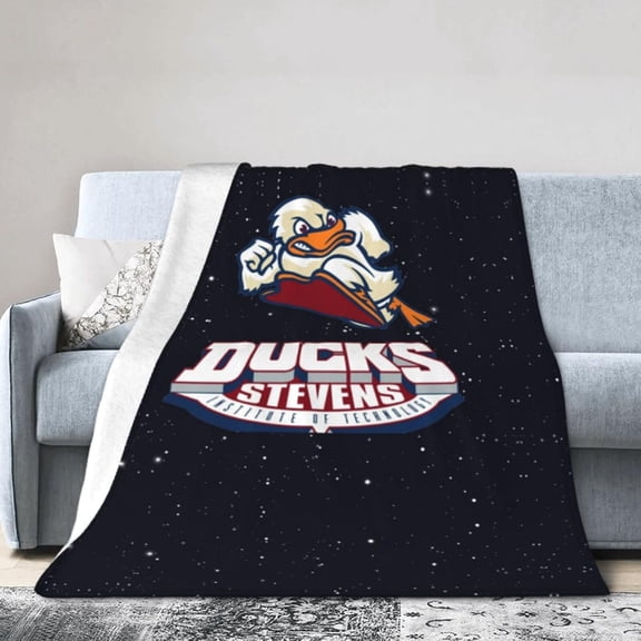 Stevens Institute of Technology Fleece Blanket, Very Soft Microfiber Flannel Blanket for Couch Warm and Cozy for All Seasons