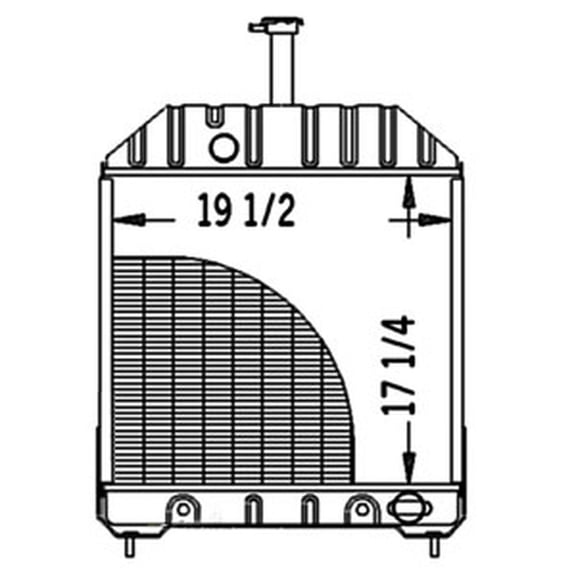 Stevens Lake Parts E7NN8005CA Radiator Fits Ford New Holland 555 555C 555D 575D 655C 655D 675D
