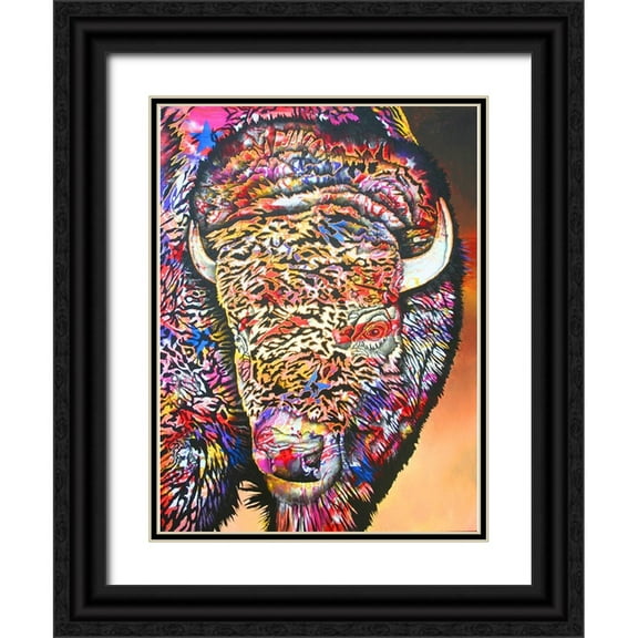 Stevenson, Graeme 11x14 Black Ornate Wood Framed with Double Matting Museum Art Print Titled - Buffalo Soldier