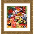 thumbnail image 1 of Stevenson, Graeme 12x13 Gold Ornate Wood Framed with Double Matting Museum Art Print Titled - Jungle Colours, 1 of 4