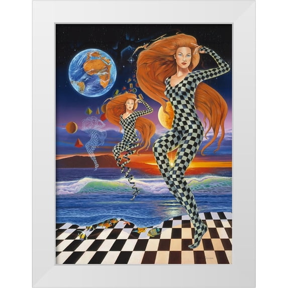 Stevenson, Graeme 14x18 White Modern Wood Framed Museum Art Print Titled - The Shape Of Things To Come