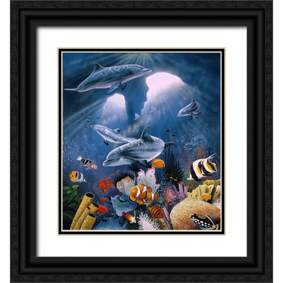 Stevenson, Graeme 15x16 Black Ornate Wood Framed with Double Matting Museum Art Print Titled - Twilight
