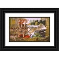 thumbnail image 1 of Stevenson, Graeme 18x12 Black Ornate Wood Framed with Double Matting Museum Art Print Titled - Seasons Of The Wolf, 1 of 4