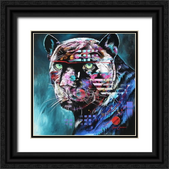 Stevenson, Graeme 20x20 Black Ornate Wood Framed with Double Matting Museum Art Print Titled - The Black Night