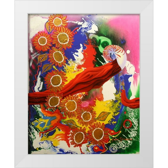 Stevenson, Graeme 26x32 White Modern Wood Framed Museum Art Print Titled - Travelling The Cosmos