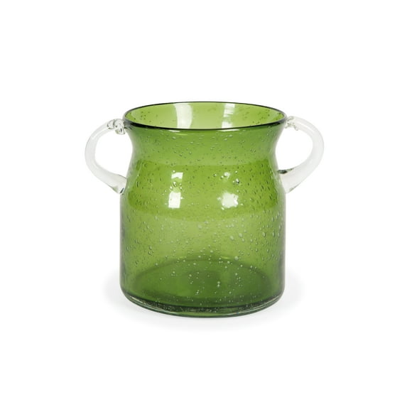 Stevenson Handblown Small Green Glass Jar