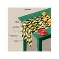thumbnail image 1 of Steverzon Geometric Black & White Printed Single Table Runner, 1 of 6