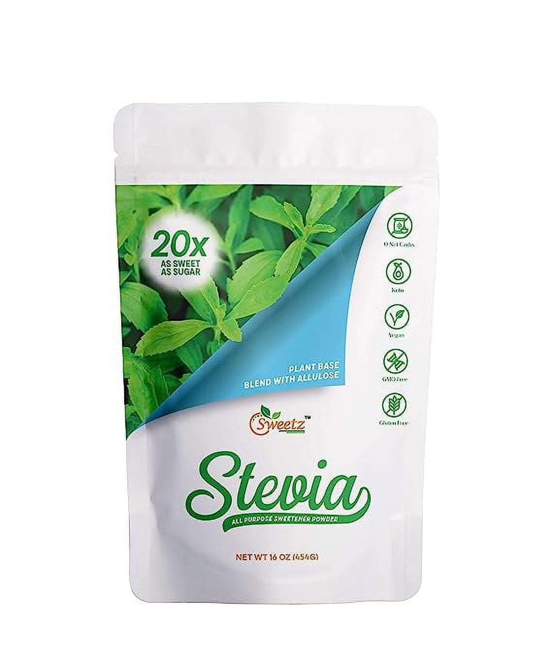 Stevia Allulose All Purpose Sweetener 20X Sugar Sweetness; Total