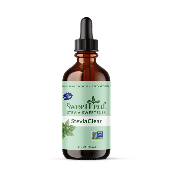 SweetLeaf Liquid Stevia Sweetener SteviaClear, 4 fl oz