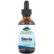 Stevia Drops Sugar Substitute Kosher Supplements Glass Bottle 1 oz