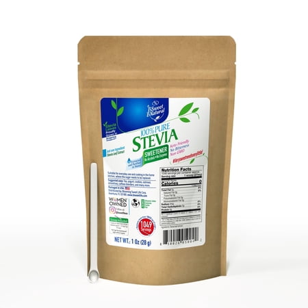 BSL BsweetBnatural Stevia Leaf Extract Powder 1 oz Natural Sweetener Vegan