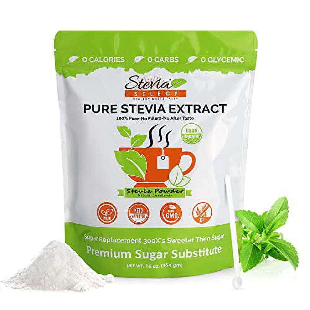 Stevia Sweetener Powder with Plant-based Erythritol, 4 Pounds (64 Ounces) |  Keto, 0 Calorie, Low Carb, 4:1 Sugar Substitute, Natural Sweetener