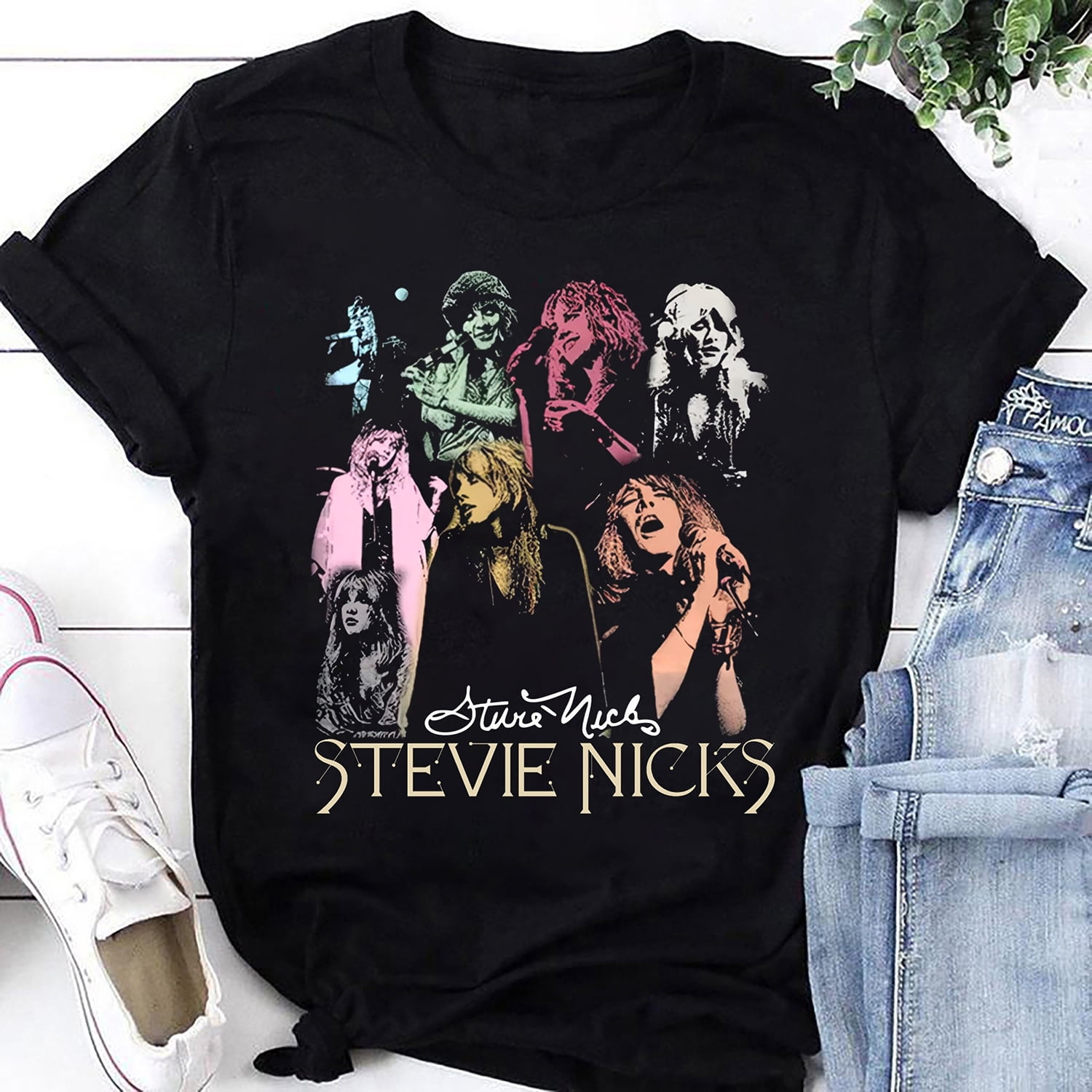 Stevie Nicks 90s Vintage Shirt, Stevie Nicks Rock Music Shirt, Stevie ...