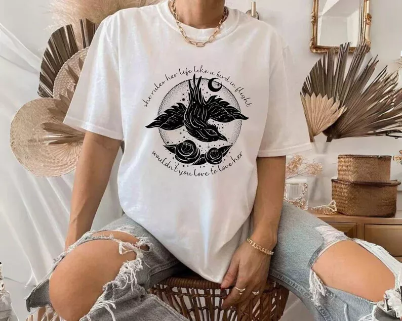 She Rules Her Life Like A Bird In Flight T Shirt She Rules Her Life Like A Bird In Flight T Shirt