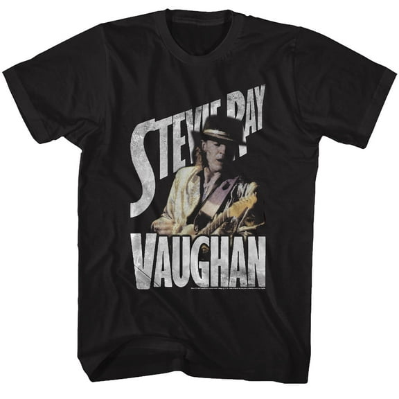 Stevie Ray Vaughan Ol' Steve Black Adult T-Shirt