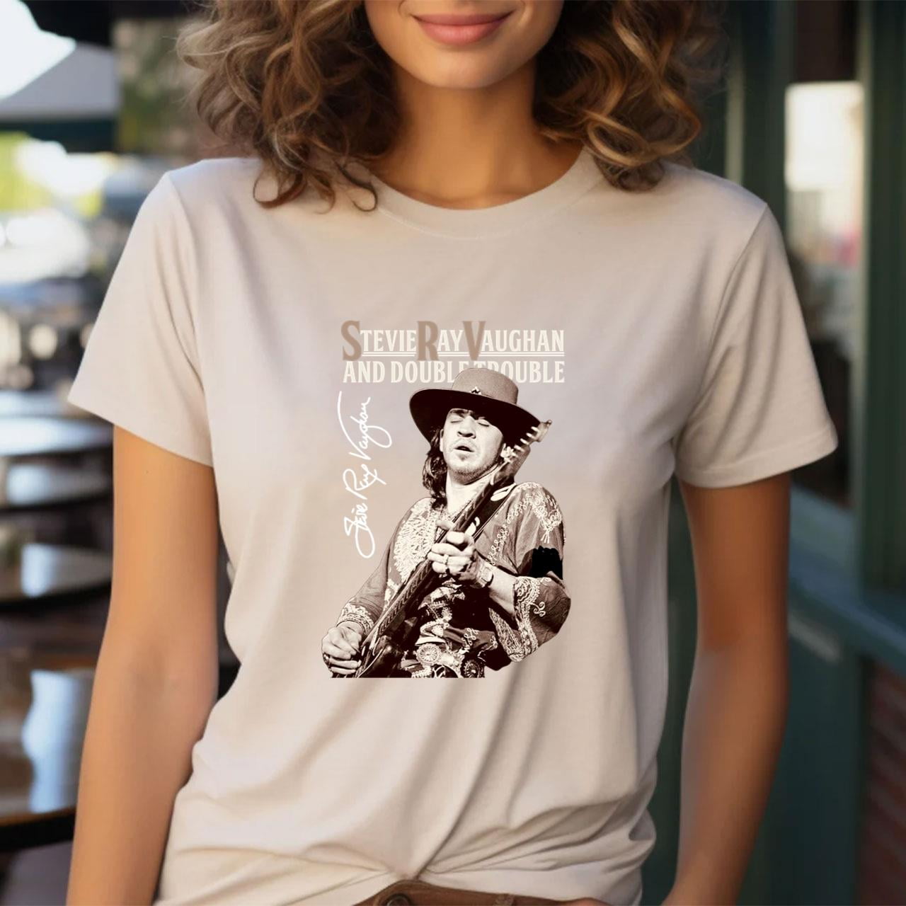 T-shirt Concert Stevie Ray Vaughan - Noir Unisexe - Toutes Tailles Disponibles