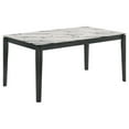 thumbnail image 1 of Stevie Rectangular Faux Marble Top Dining Table White and Black, 1 of 11