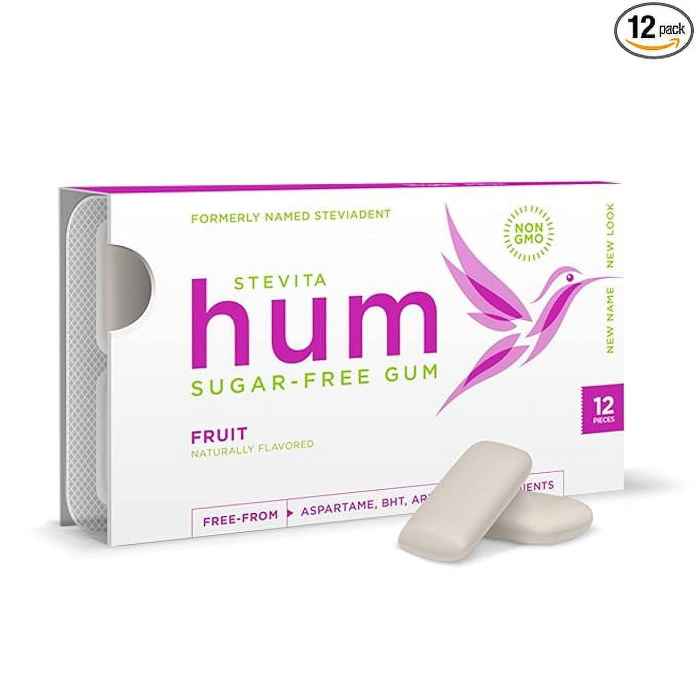 Stevita Hum Gum Natural Fruit SugarFree Chewing Gum Sweetened with