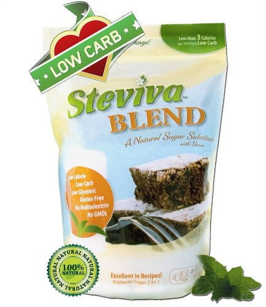 Steviva Blend Erythritol, Stevia Blend NonGMO Low Carb Sweetener (5