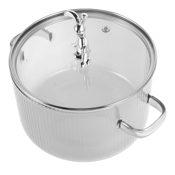 COMPUKAS Glass Saucepan for Soup, Noodle Cooking, and Use - Design, 1 Piece