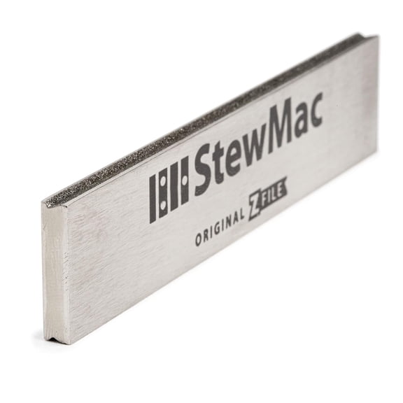 StewMac Compact Original Z-File Fret Crowning File - 150 Diamond Grit Guitar Fret File with Dual Angled Edges - Shapes Both Sides at Once for Faster, Accurate Fret Crowning