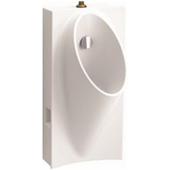 Steward Hybrid High-Efficiency Urinal with Top Spud, White - 0.75 in.
