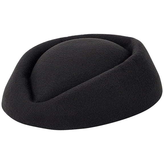 Stewardess Pillbox Hat Fascinator Base Cap Wool Air Hostesses Pillbox Hat Cocktail Fascinator Base for LadiesDIY