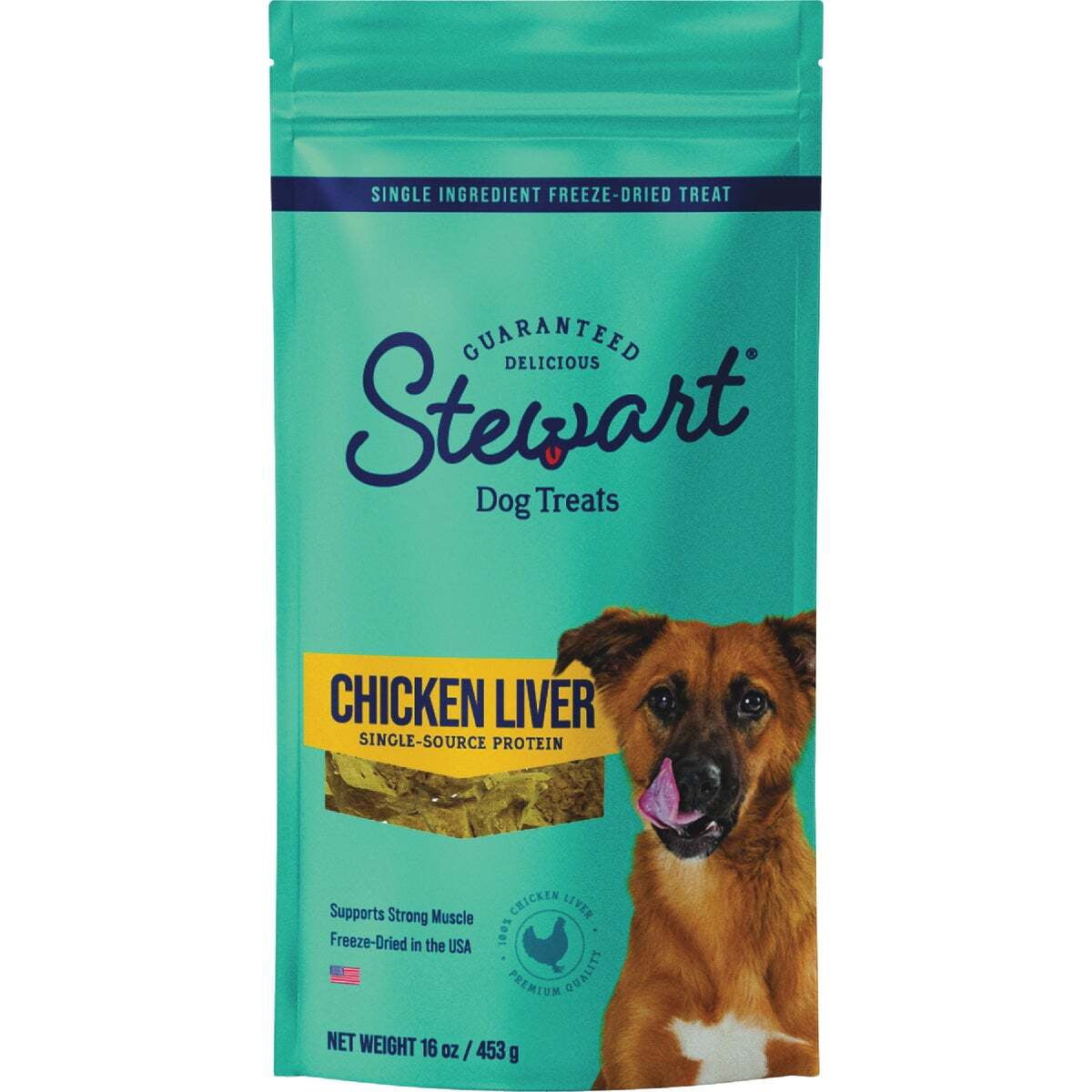 Stewart 16 Oz. Freeze-Dried Chicken Liver Dog Treat 405319