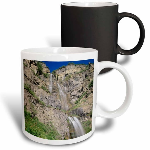 3drose, Stewart Falls, Mt Timpanogos, Utah, Usa - Us45 Hga0444 - Howie Garber, 11oz Magic Transforming Mug