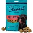 thumbnail image 1 of Stewart Freeze Dried Raw Beef Liver Training Treats or Meal Topper for Dogs, 8 oz Pouch, 1 of 7