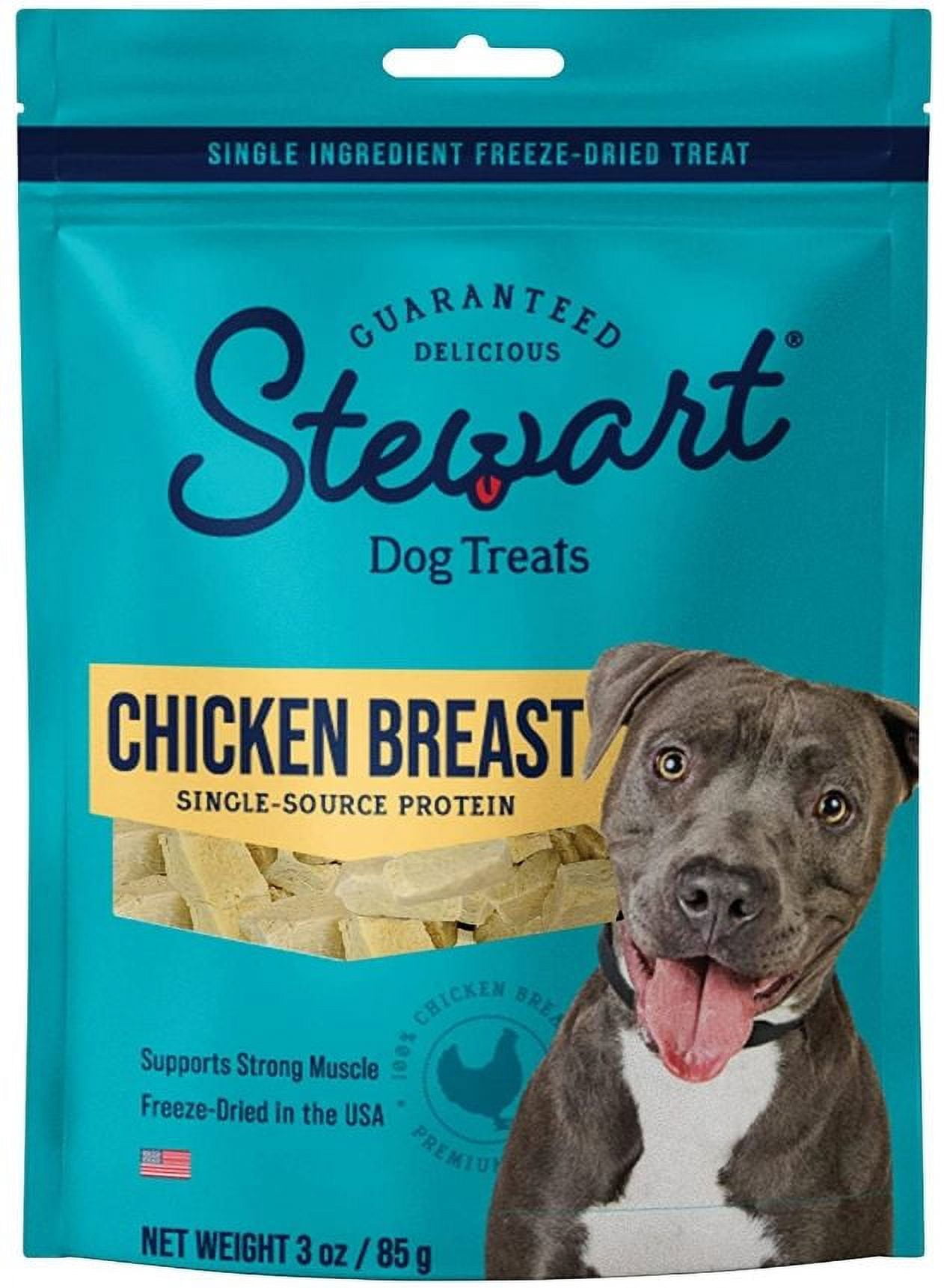 Stewart Freeze Dried Chicken Breast Treat [Dog, Treats Packaged] 3 oz