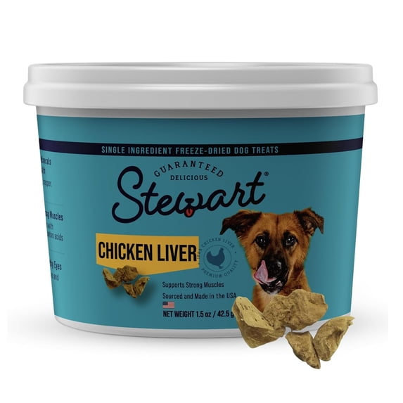 Stewart Freeze Dried Chicken Liver - 1.5 oz Tub