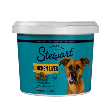 Stewart Pro Treat Healthy Dehydrated Training Dog Snacks Freeze Dried Chicken Liver Pet Treats 11.5 oz. Tub Walmart