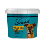 STEWART PRO-TREAT Stewart Freeze-Dried Chicken Liver Training Treats for Dogs, Single-Ingredient, 16.8 oz Tub