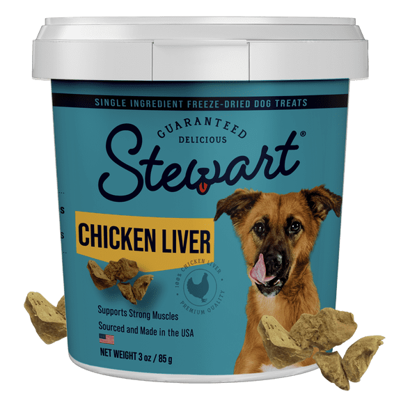 Stewart Freeze Dried Chicken Liver - 3 oz Tub