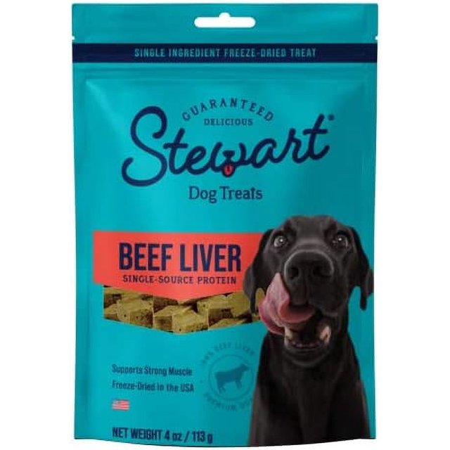 Stewart Freeze Dried Dog Treats, Beef Liver, Healthy, Natural, Single