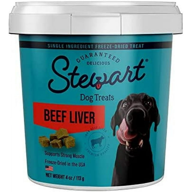 Stewart Freeze Dried Dog Treats, Beef Liver, Healthy, Natural, Single
