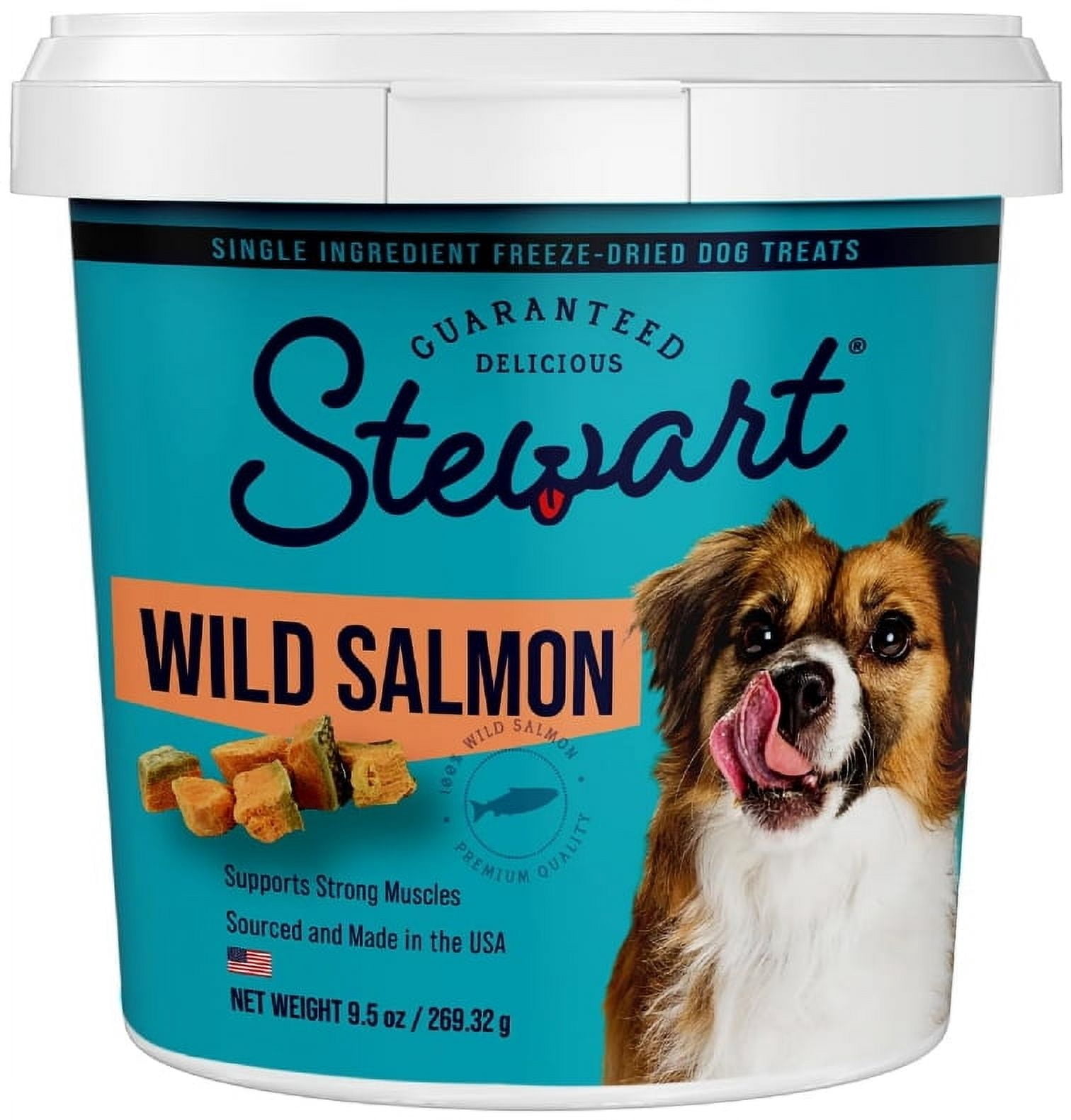 Stewart Freeze Dried Wild Salmon Treat [New Dog Supplies, Dog Meat and Jerky Treats, Stewart, Dog Supplies] 9.5 oz