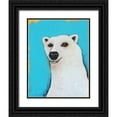 thumbnail image 1 of Stewart, Lucia 15x18 Black Ornate Wood Framed with Double Matting Museum Art Print Titled - The Cute Polar Bear, 1 of 4