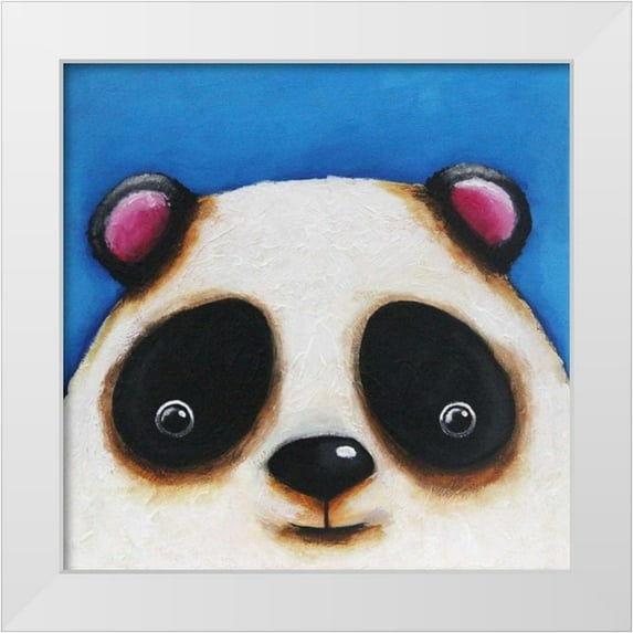 Stewart, Lucia 20x20 White Modern Wood Framed Museum Art Print Titled - The Panda Bear