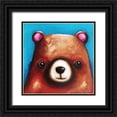 thumbnail image 1 of Stewart, Lucia 26x26 Black Ornate Wood Framed with Double Matting Museum Art Print Titled - The Brown Bear, 1 of 4