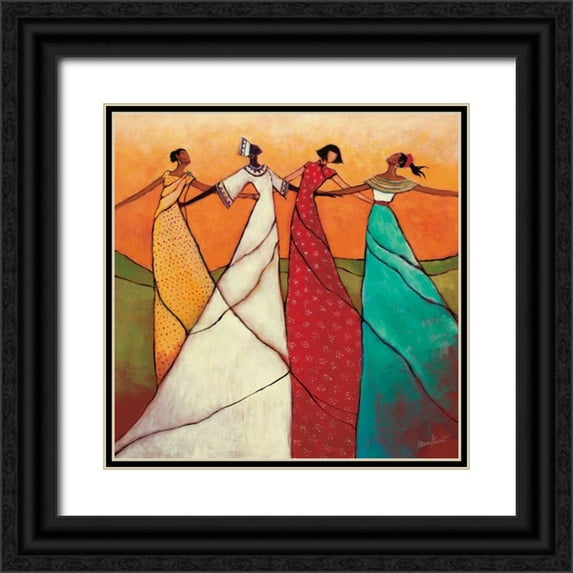 Stewart, Monica 12x12 Black Ornate Wood Framed with Double Matting Museum Art Print Titled - Unity