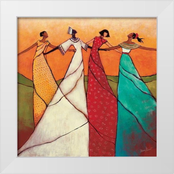 Stewart, Monica 12x12 White Modern Wood Framed Museum Art Print Titled - Unity