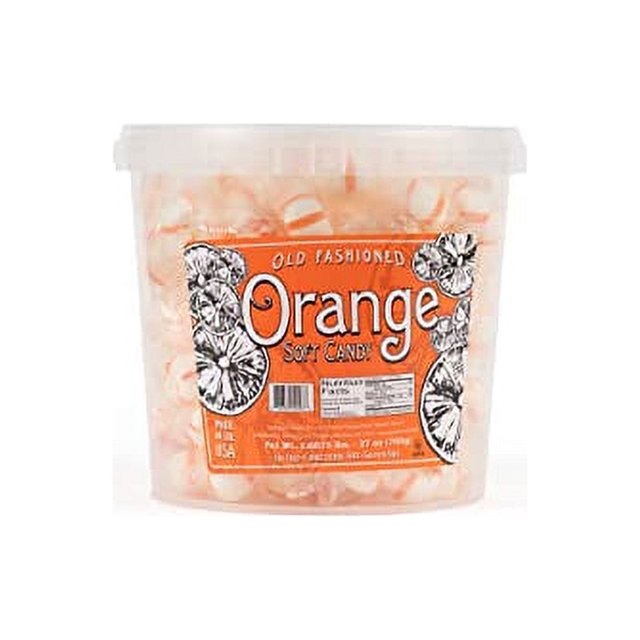 Stewart Old Fashioned Orange Flavored Pure Sugar Candy Puff Balls