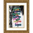 thumbnail image 1 of Stewart, Savanah 11x14 Gold Ornate Wood Framed with Double Matting Museum Art Print Titled - Island Directional, 1 of 4