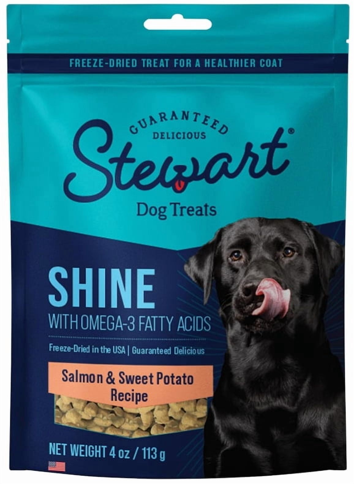 Stewart Shine Freeze Dried Salmon and Sweet Potato Treats with Omega-3 Fatty Acids [New Dog Supplies, Dog Meat and Jerky Treats, Dog Natural Treats, Stewart, Dog Supplies] 4 oz