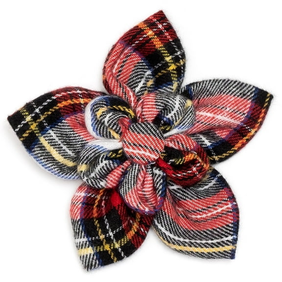 Stewart Tartan Red Flower