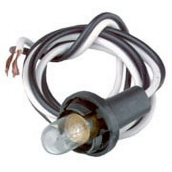 Stewart Warner 366SX Replacement Push-In Light Socket and Clear Light Bulb 1 in.