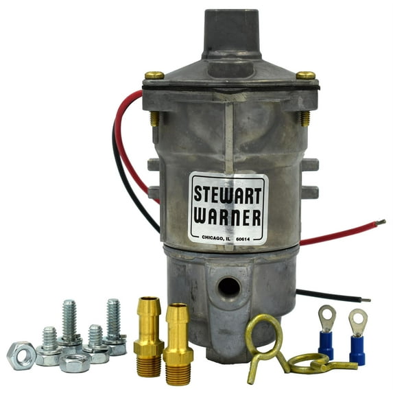 Stewart Warner 82092 Electric Fuel Pump 43 GPH Flow 8 PSI 12 V 1/4 (.250) in.-18